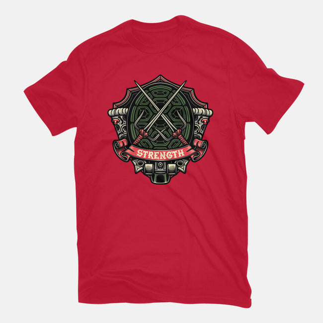 Red Ninja Strength-Mens-Heavyweight-Tee-gorillafamstudio