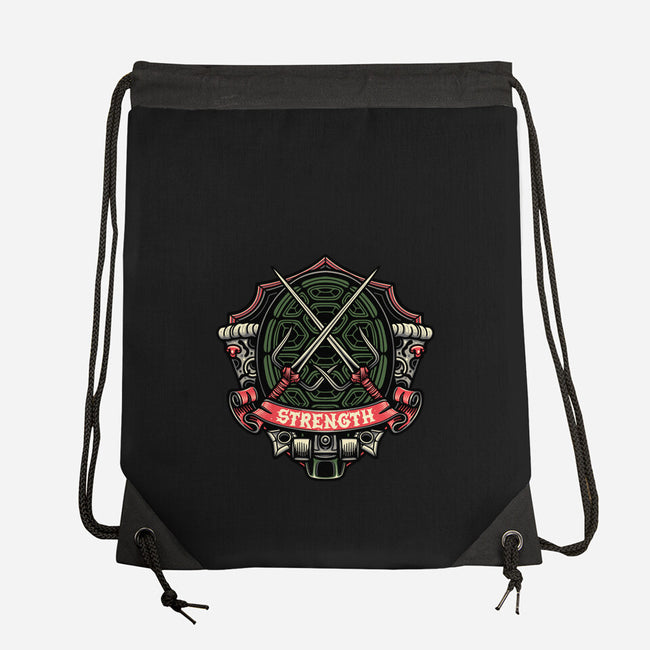 Red Ninja Strength-None-Drawstring-Bag-gorillafamstudio