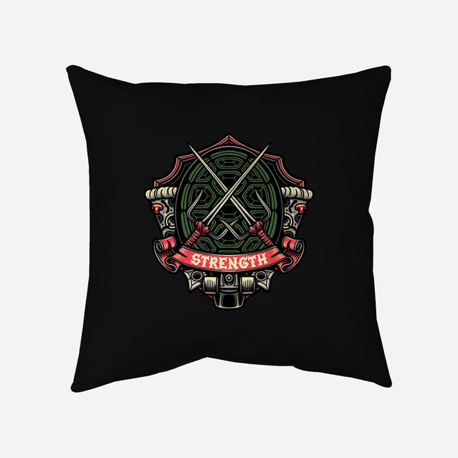 Red Ninja Strength-None-Non-Removable Cover w Insert-Throw Pillow-gorillafamstudio