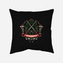 Red Ninja Strength-None-Removable Cover-Throw Pillow-gorillafamstudio