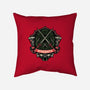 Red Ninja Strength-None-Removable Cover-Throw Pillow-gorillafamstudio