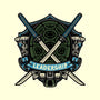 Blue Ninja Leader-Mens-Basic-Tee-gorillafamstudio