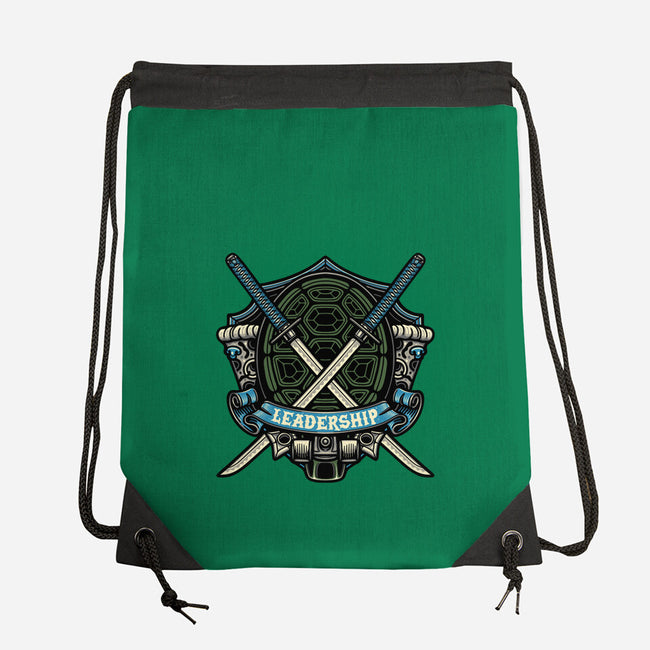 Blue Ninja Leader-None-Drawstring-Bag-gorillafamstudio