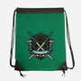 Blue Ninja Leader-None-Drawstring-Bag-gorillafamstudio