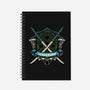 Blue Ninja Leader-None-Dot Grid-Notebook-gorillafamstudio