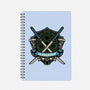 Blue Ninja Leader-None-Dot Grid-Notebook-gorillafamstudio