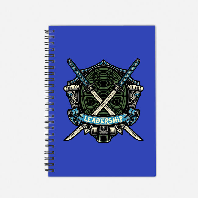 Blue Ninja Leader-None-Dot Grid-Notebook-gorillafamstudio