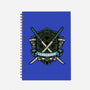 Blue Ninja Leader-None-Dot Grid-Notebook-gorillafamstudio