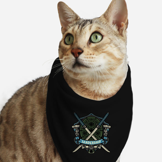 Blue Ninja Leader-Cat-Bandana-Pet Collar-gorillafamstudio