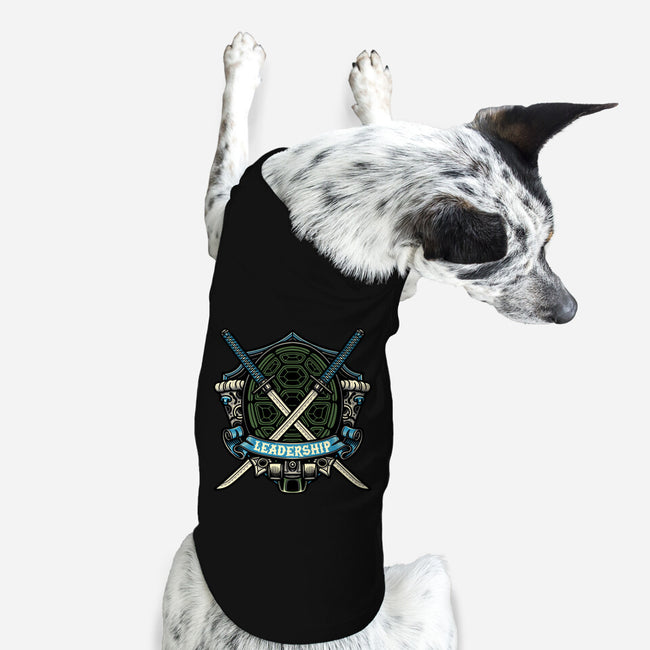 Blue Ninja Leader-Dog-Basic-Pet Tank-gorillafamstudio