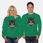 Blue Ninja Leader-Unisex-Crew Neck-Sweatshirt-gorillafamstudio