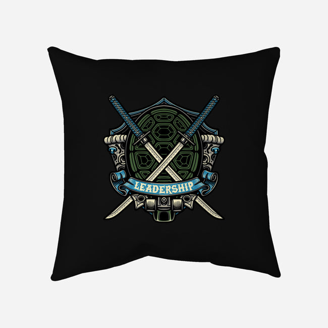 Blue Ninja Leader-None-Non-Removable Cover w Insert-Throw Pillow-gorillafamstudio