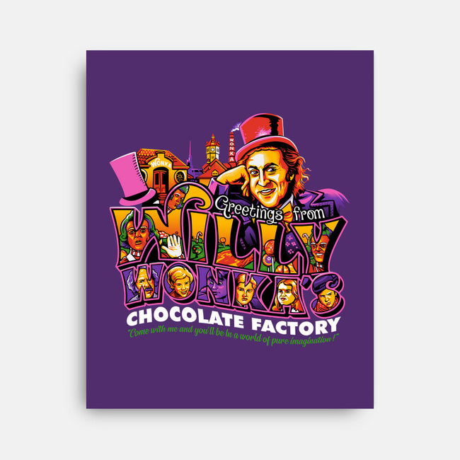 Greetings From The Chocolate Factory-None-Stretched-Canvas-goodidearyan