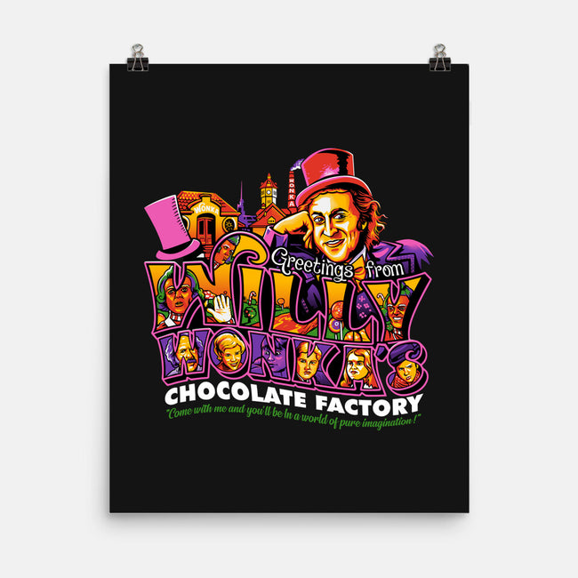 Greetings From The Chocolate Factory-None-Matte-Poster-goodidearyan