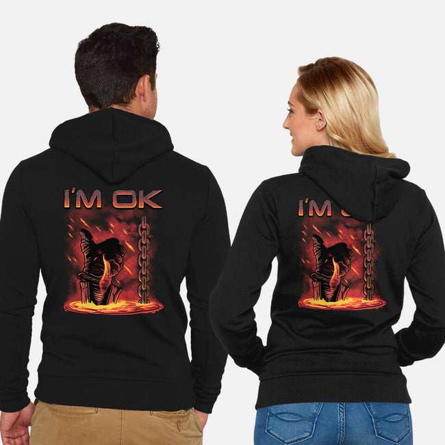 Trust Me I Am Ok-Unisex-Zip-Up-Sweatshirt-Tronyx79