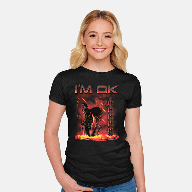 Trust Me I Am Ok-Womens-Fitted-Tee-Tronyx79