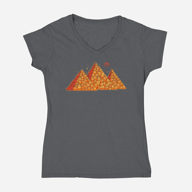 Purramids-Womens-V-Neck-Tee-erion_designs