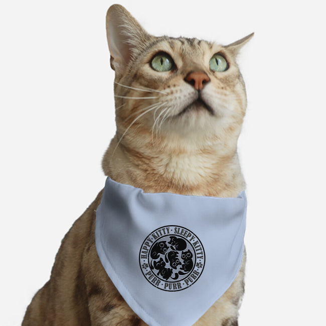 Happy Kitty Sleepy Kitty-Cat-Adjustable-Pet Collar-erion_designs