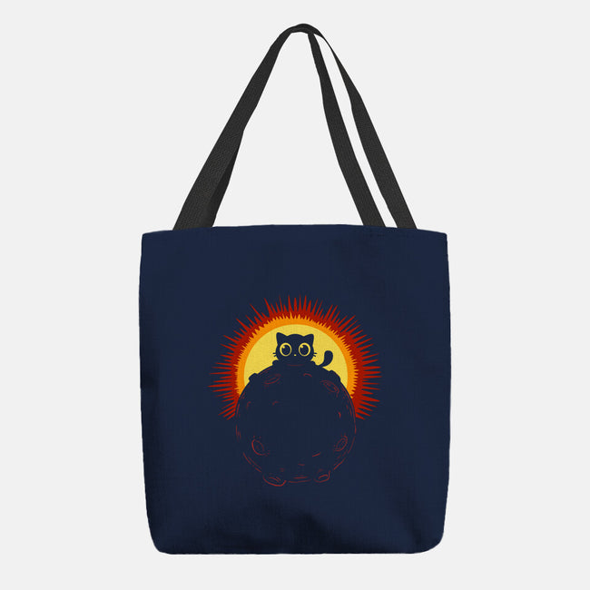 Kitty Eclipse-None-Basic Tote-Bag-erion_designs