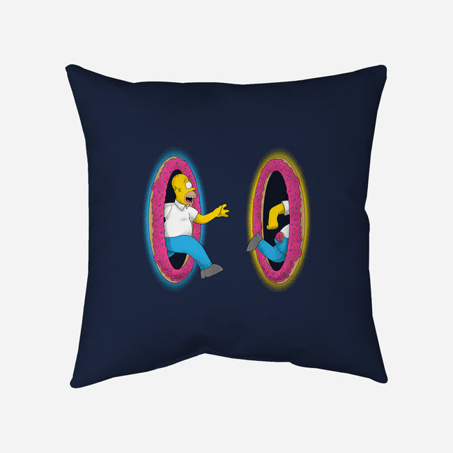 Portal Donuts-None-Removable Cover-Throw Pillow-Umberto Vicente