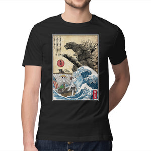 Straw Hat Pirates Meet Godzilla