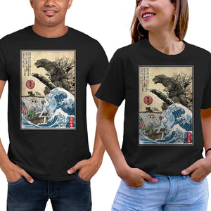 Straw Hat Pirates Meet Godzilla