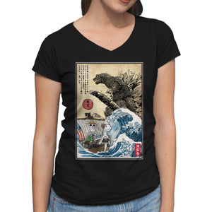 Straw Hat Pirates Meet Godzilla