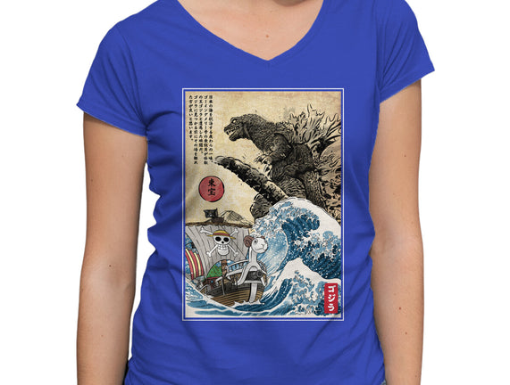 Straw Hat Pirates Meet Godzilla