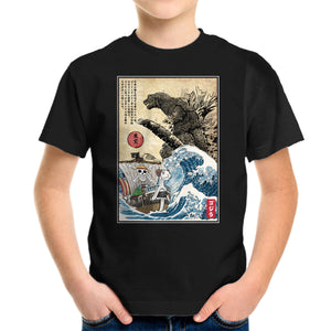 Straw Hat Pirates Meet Godzilla