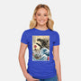 Straw Hat Pirates Meet Godzilla-Womens-Fitted-Tee-DrMonekers