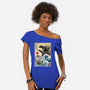 Straw Hat Pirates Meet Godzilla-Womens-Off Shoulder-Tee-DrMonekers