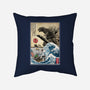 Straw Hat Pirates Meet Godzilla-None-Removable Cover-Throw Pillow-DrMonekers