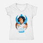 Lady Stardust-Womens-V-Neck-Tee-CappO