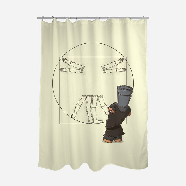 Vitruvian Knight-None-Polyester-Shower Curtain-Claudia