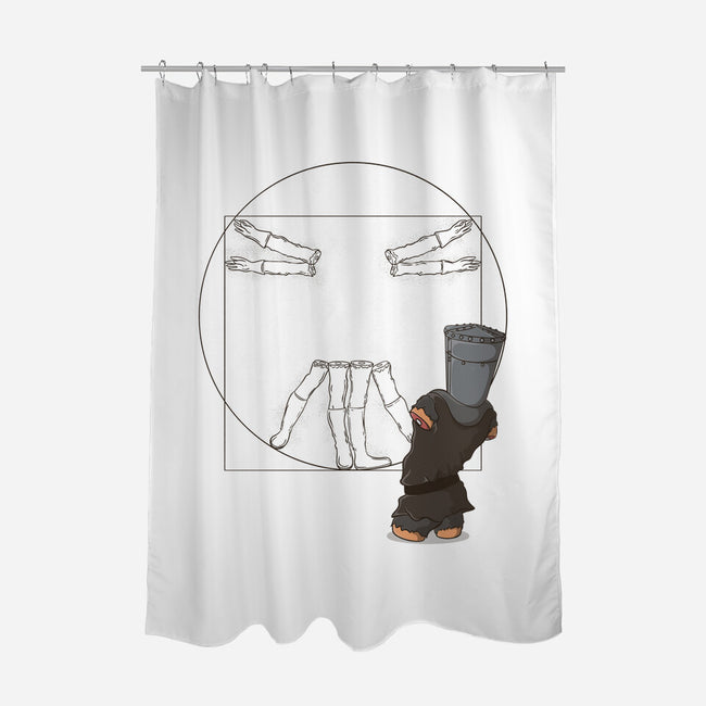 Vitruvian Knight-None-Polyester-Shower Curtain-Claudia