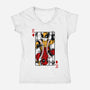 Double King-Womens-V-Neck-Tee-spoilerinc