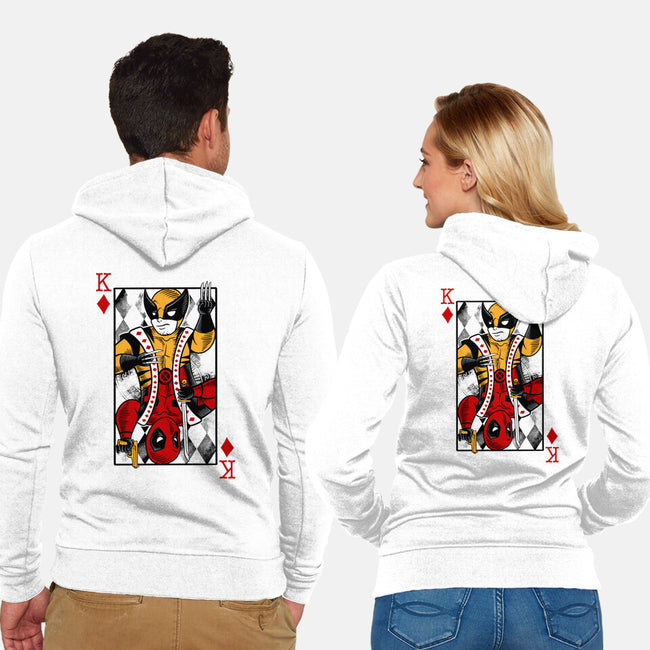 Double King-Unisex-Zip-Up-Sweatshirt-spoilerinc