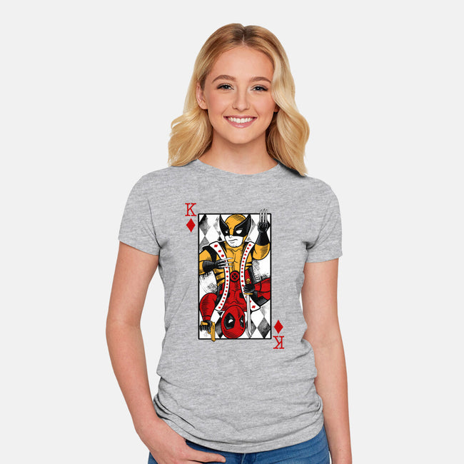 Double King-Womens-Fitted-Tee-spoilerinc