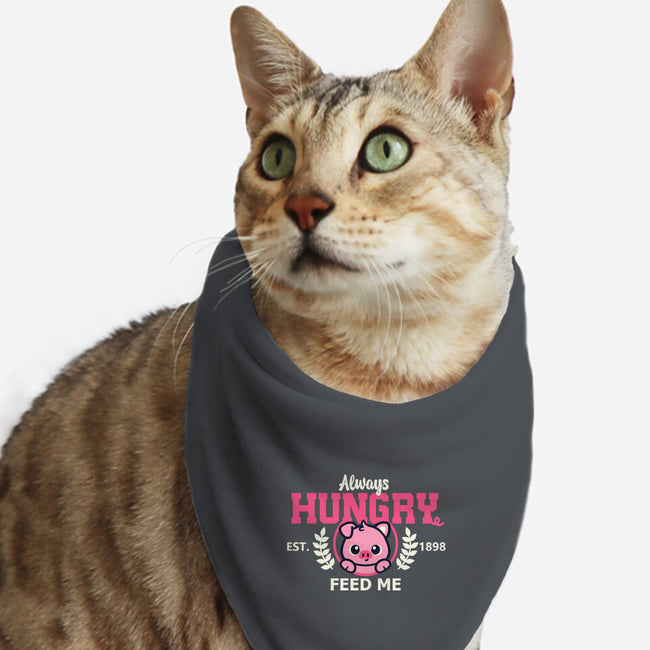 Always Hungry Feed Me-Cat-Bandana-Pet Collar-NemiMakeit