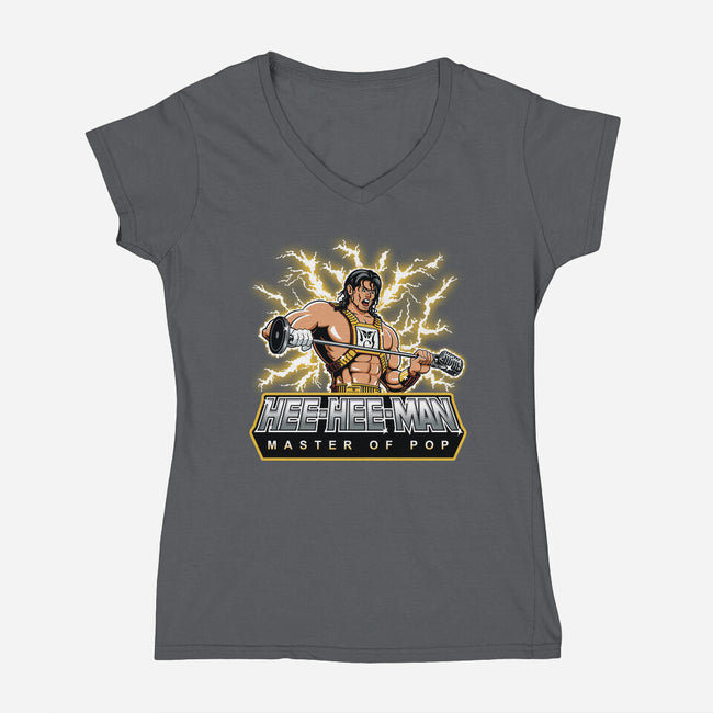 Master Of Pop-Womens-V-Neck-Tee-Olipop