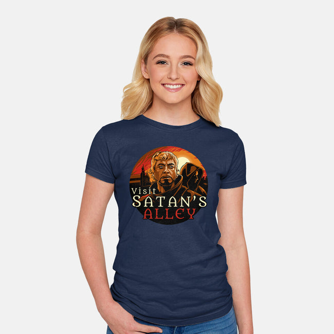 Satan's Alley-Womens-Fitted-Tee-daobiwan