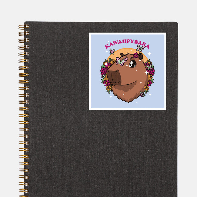 Cute Kawaii Capybara-None-Glossy-Sticker-Studio Mootant