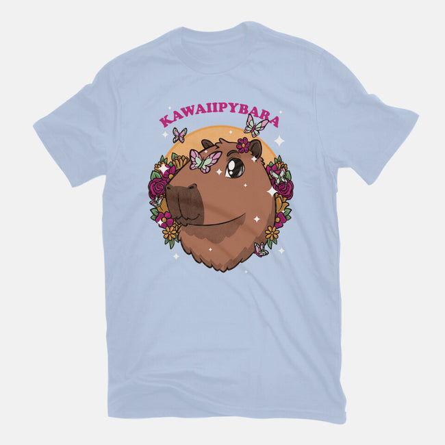 Cute Kawaii Capybara-Womens-Fitted-Tee-Studio Mootant