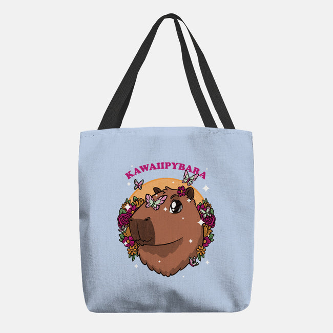 Cute Kawaii Capybara-None-Basic Tote-Bag-Studio Mootant