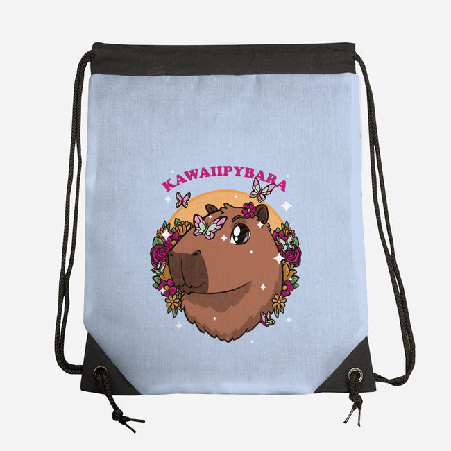 Cute Kawaii Capybara-None-Drawstring-Bag-Studio Mootant