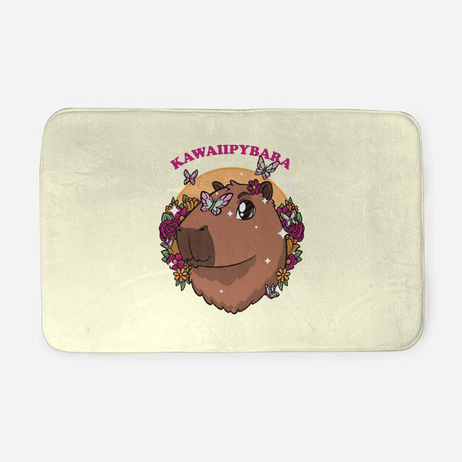 Cute Kawaii Capybara-None-Memory Foam-Bath Mat-Studio Mootant