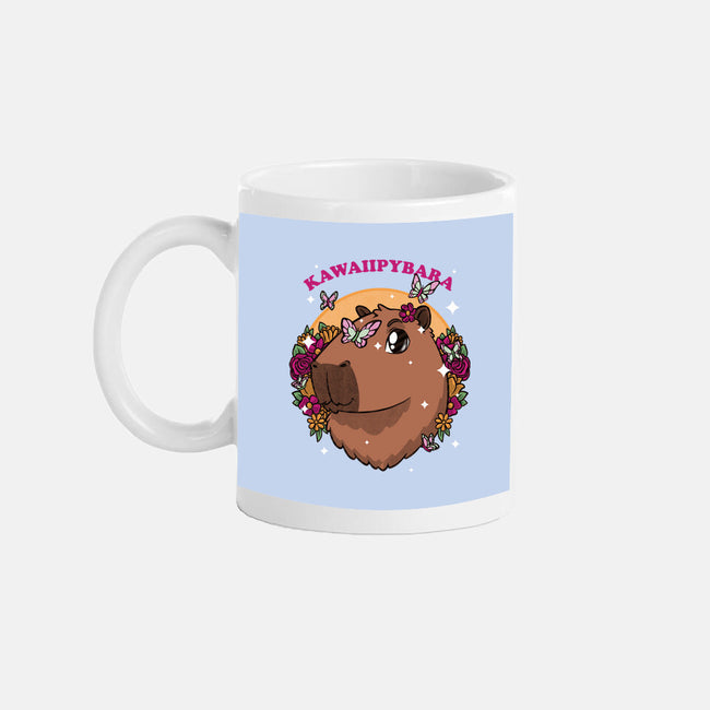 Cute Kawaii Capybara-None-Mug-Drinkware-Studio Mootant