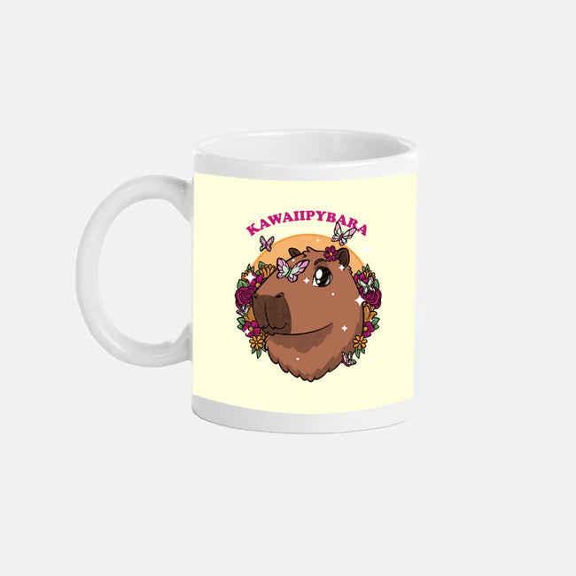 Cute Kawaii Capybara-None-Mug-Drinkware-Studio Mootant