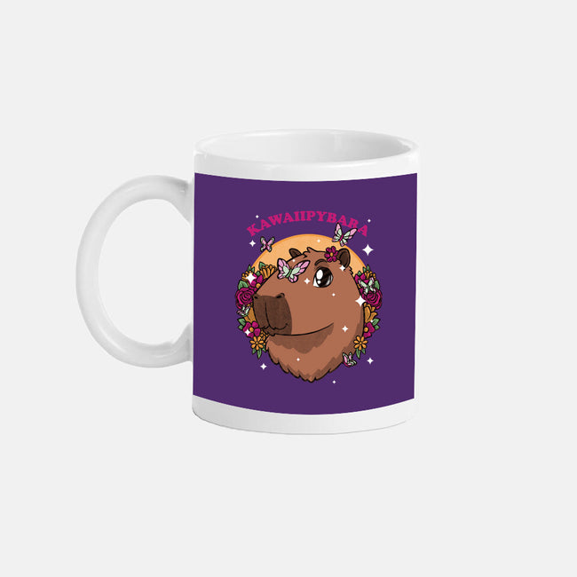 Cute Kawaii Capybara-None-Mug-Drinkware-Studio Mootant