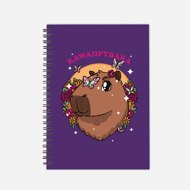 Cute Kawaii Capybara-None-Dot Grid-Notebook-Studio Mootant